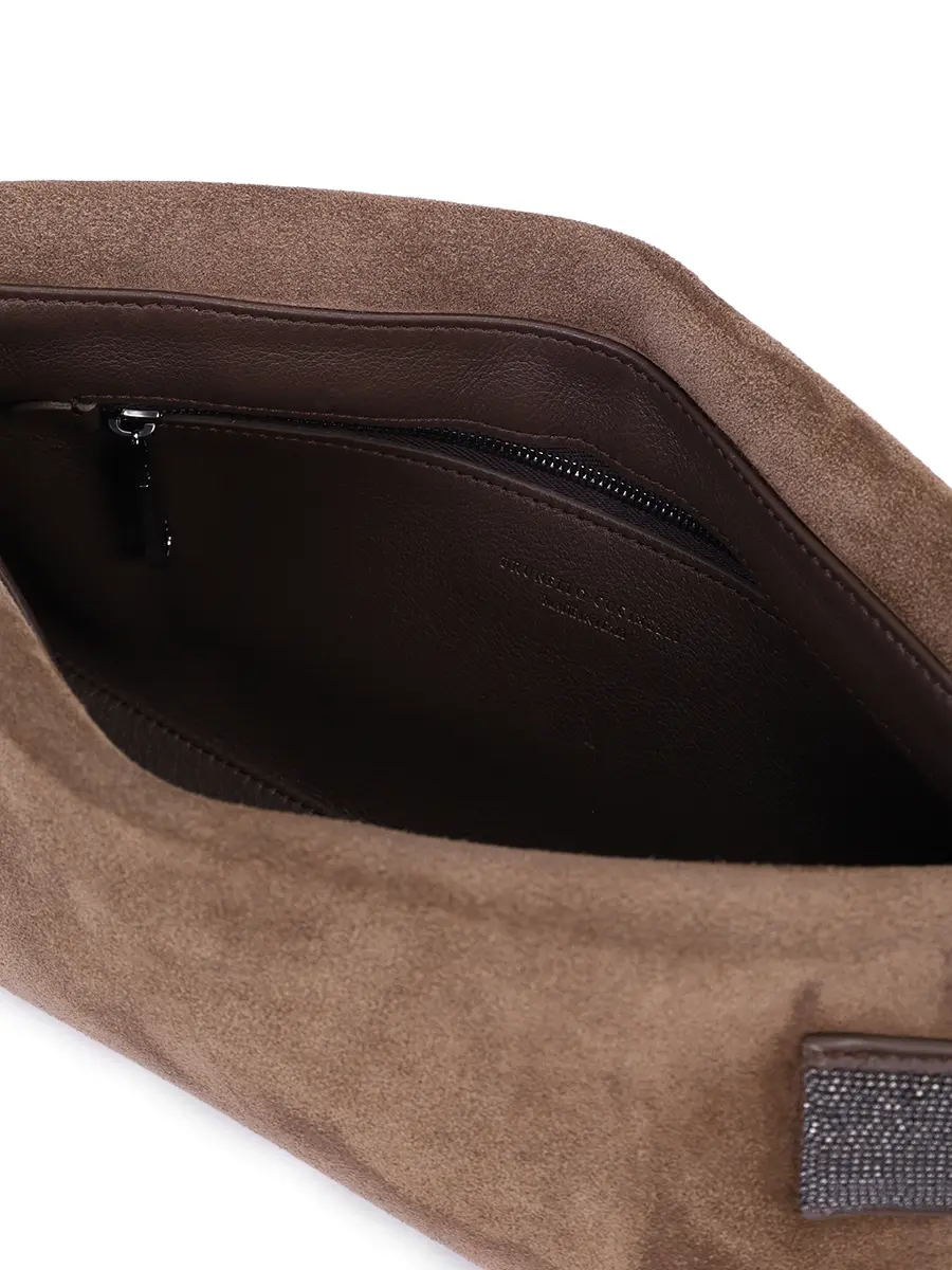 Клатч замшевый