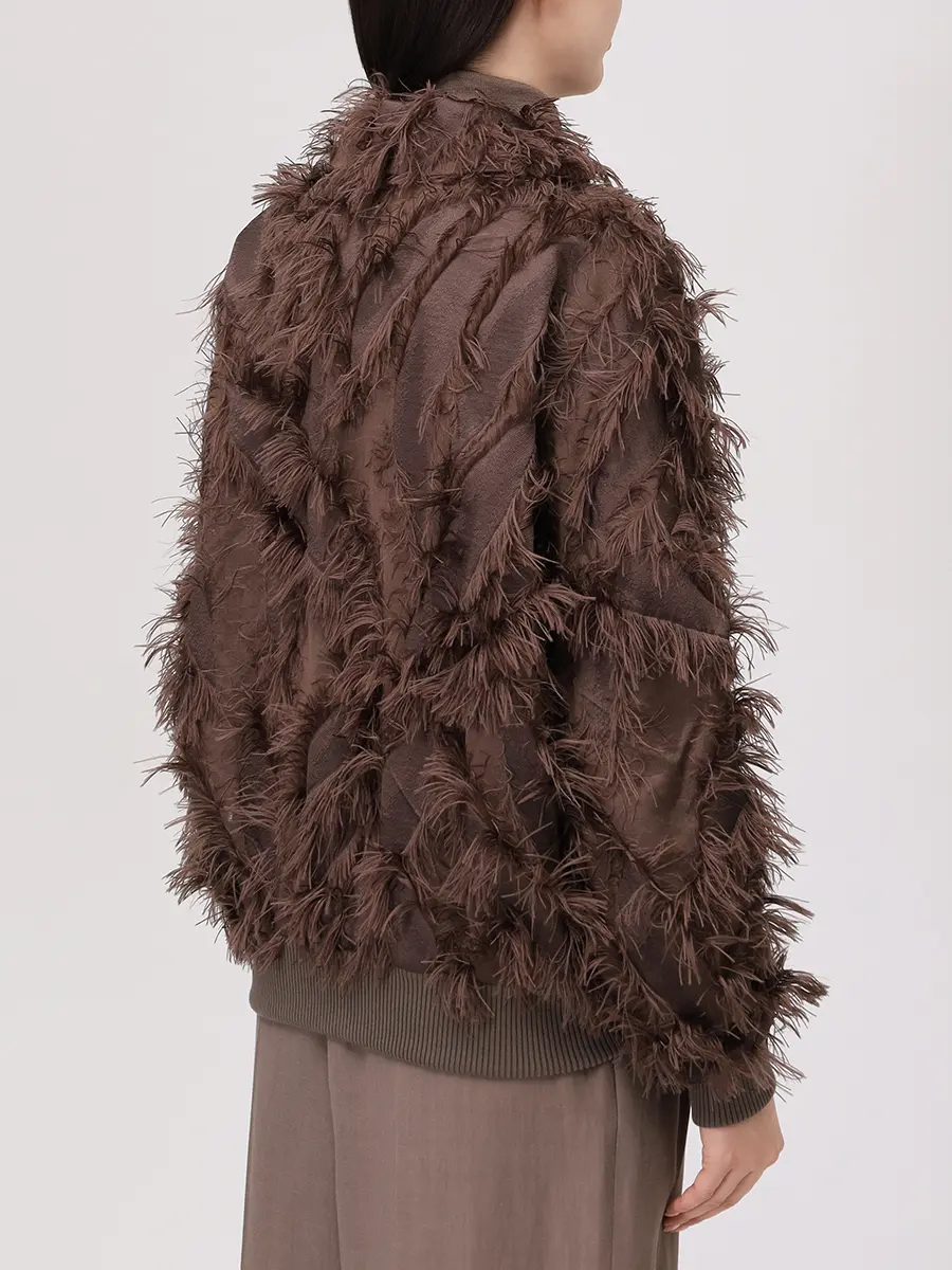 Бомбер однотонный