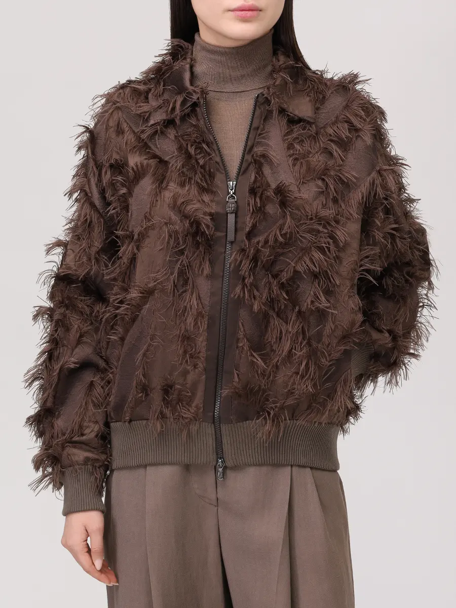 Бомбер однотонный