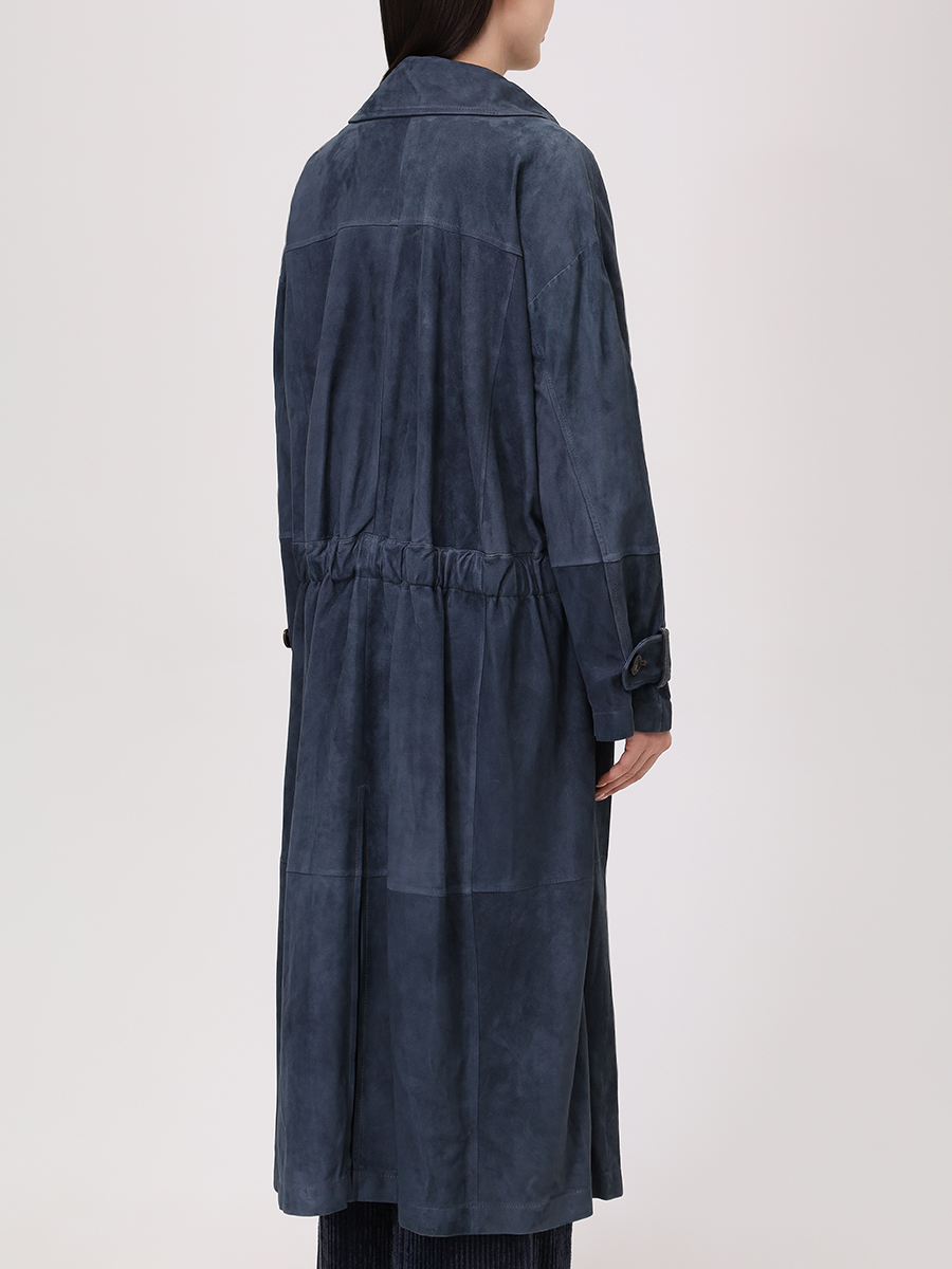 Плащ замшевый