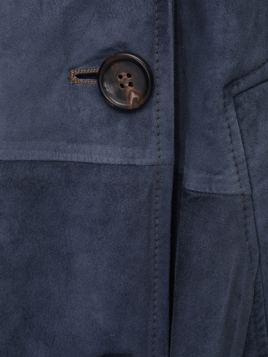 Плащ замшевый