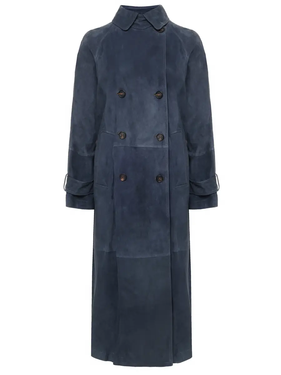 Плащ замшевый