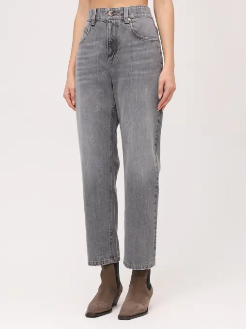 Джинсы хлопковые BRUNELLO CUCINELLI