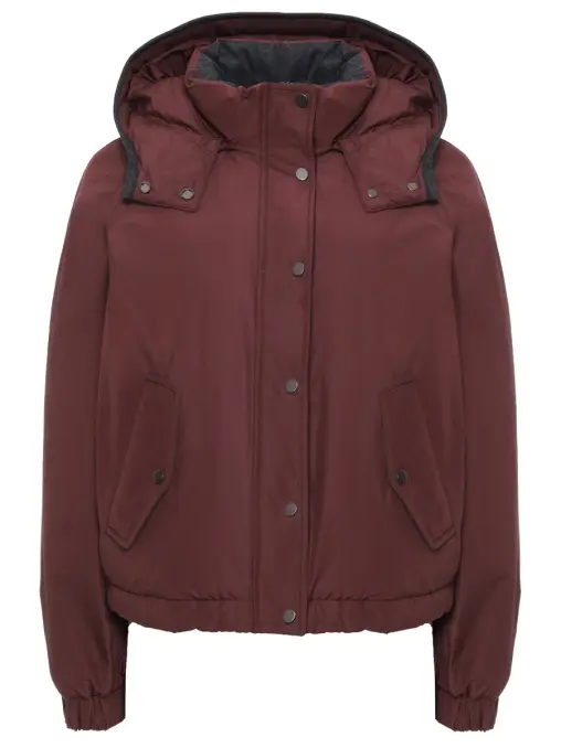 Пуховик однотонный BRUNELLO CUCINELLI