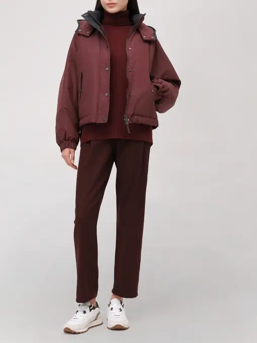 Пуховик однотонный BRUNELLO CUCINELLI