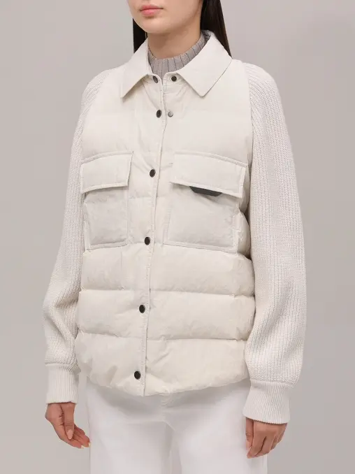 Куртка комбинированная BRUNELLO CUCINELLI