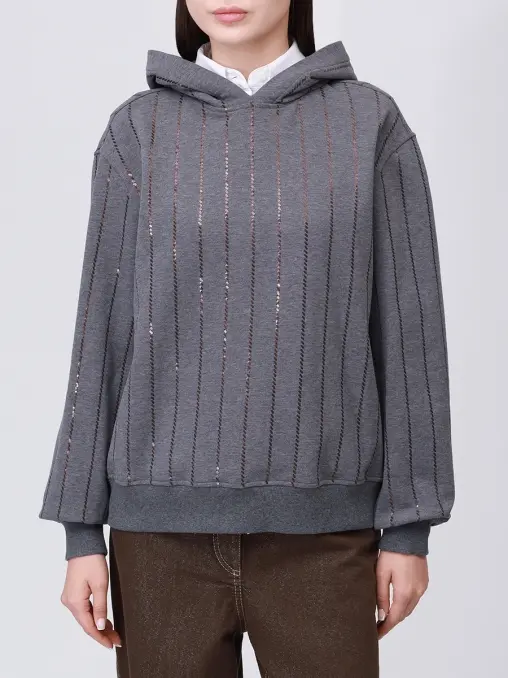 Худи хлопковое BRUNELLO CUCINELLI
