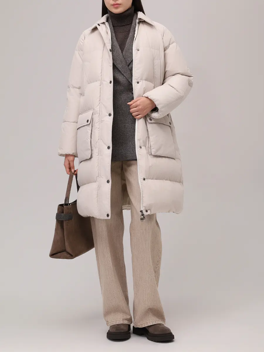 Пуховик стеганый