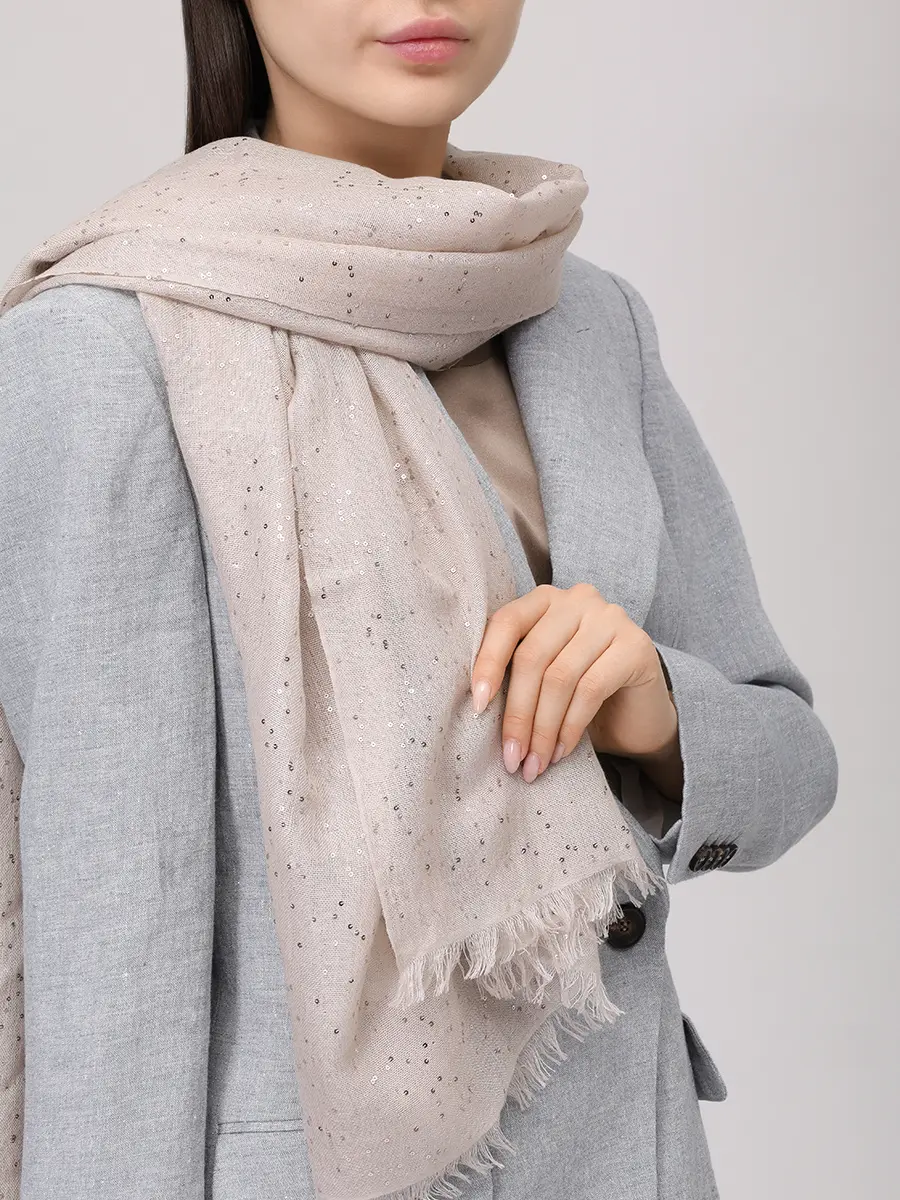 Шарф из кашемира и шелка