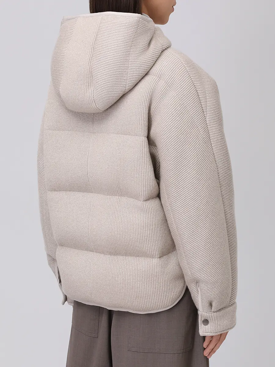 Пуховик кашемировый