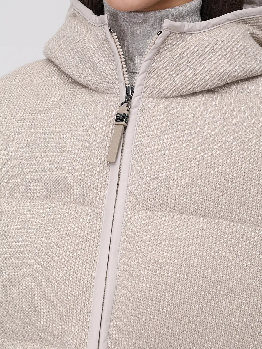 Пуховик кашемировый