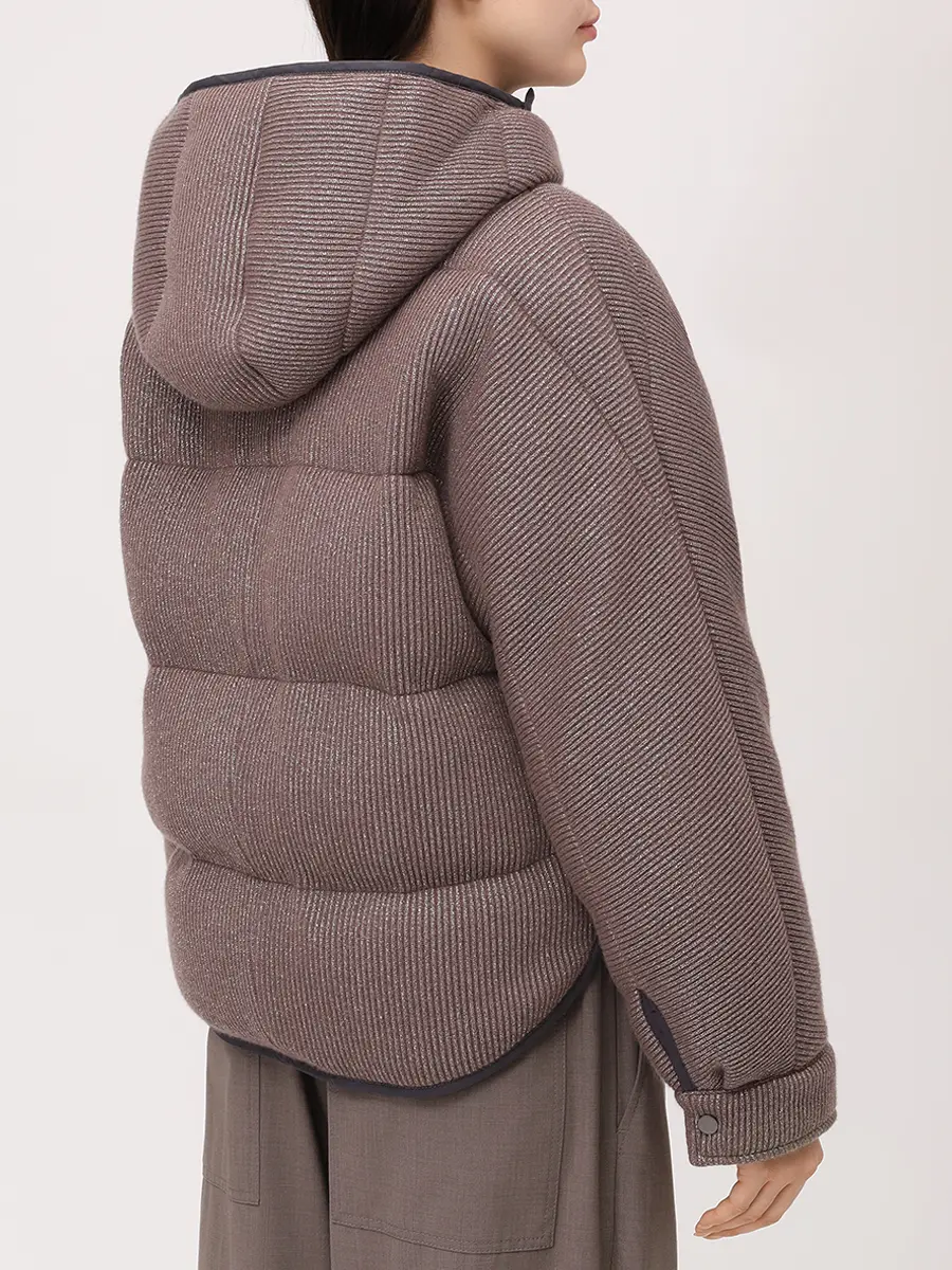 Пуховик кашемировый