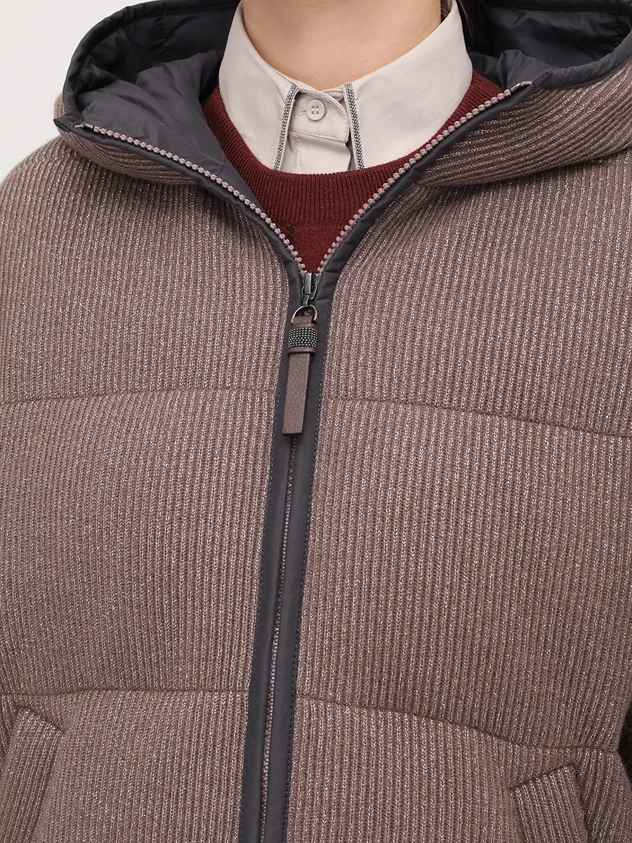 Пуховик кашемировый