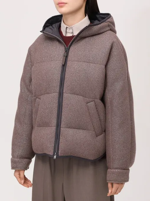 Пуховик кашемировый BRUNELLO CUCINELLI