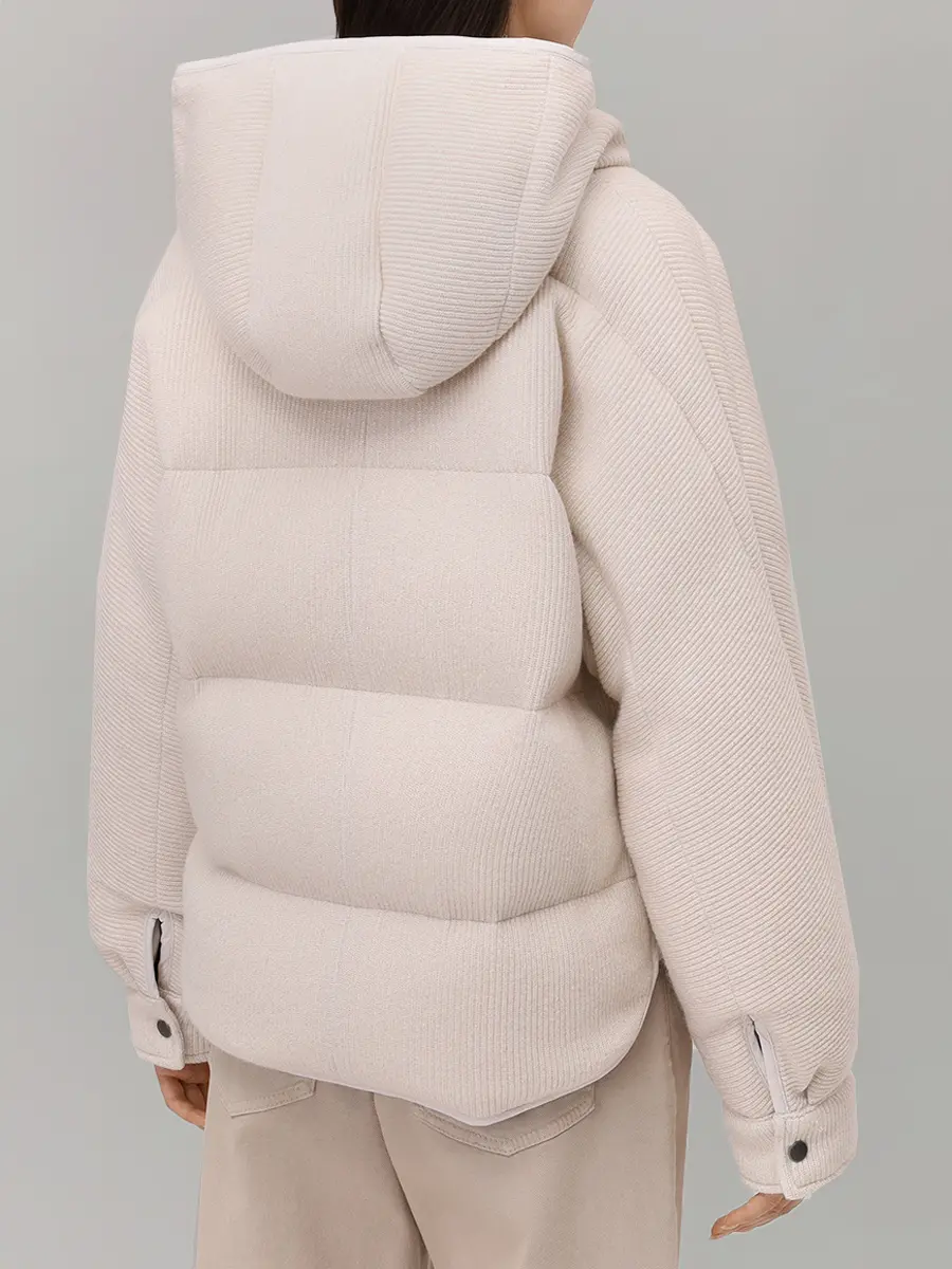 Пуховик кашемировый