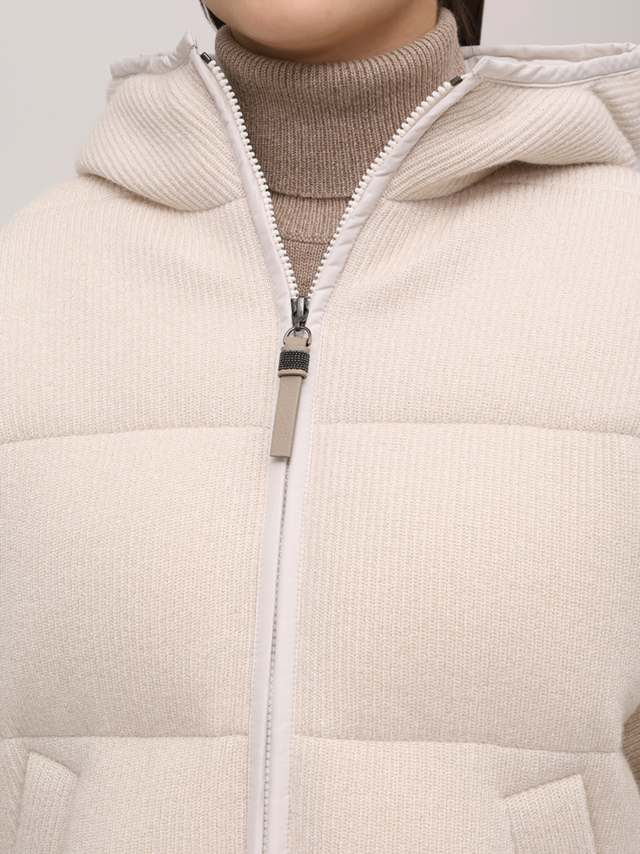 Пуховик кашемировый