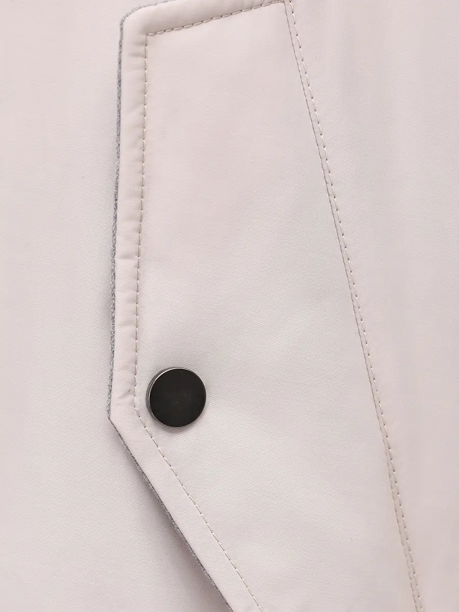 Пуховик однотонный