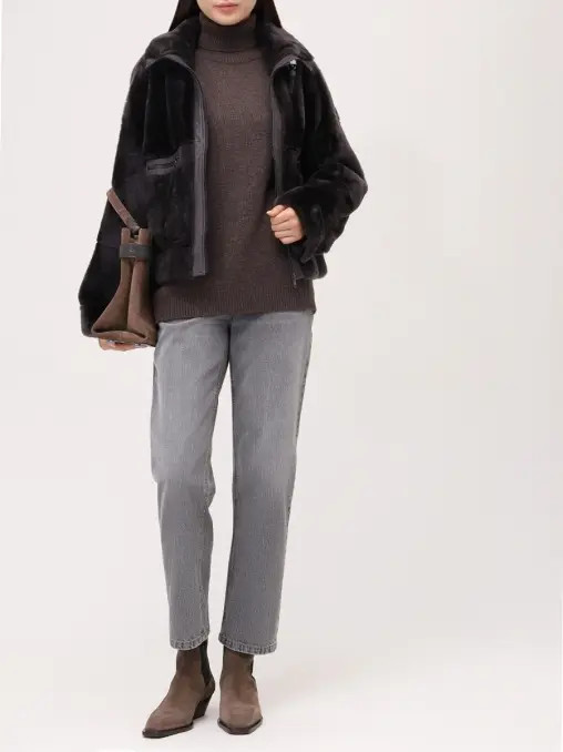 Дубленка из овчины BRUNELLO CUCINELLI