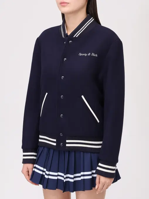 Бомбер шерстяной SPORTY & RICH