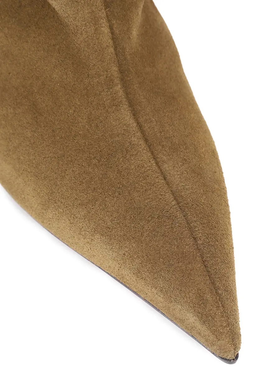 Сапоги замшевые