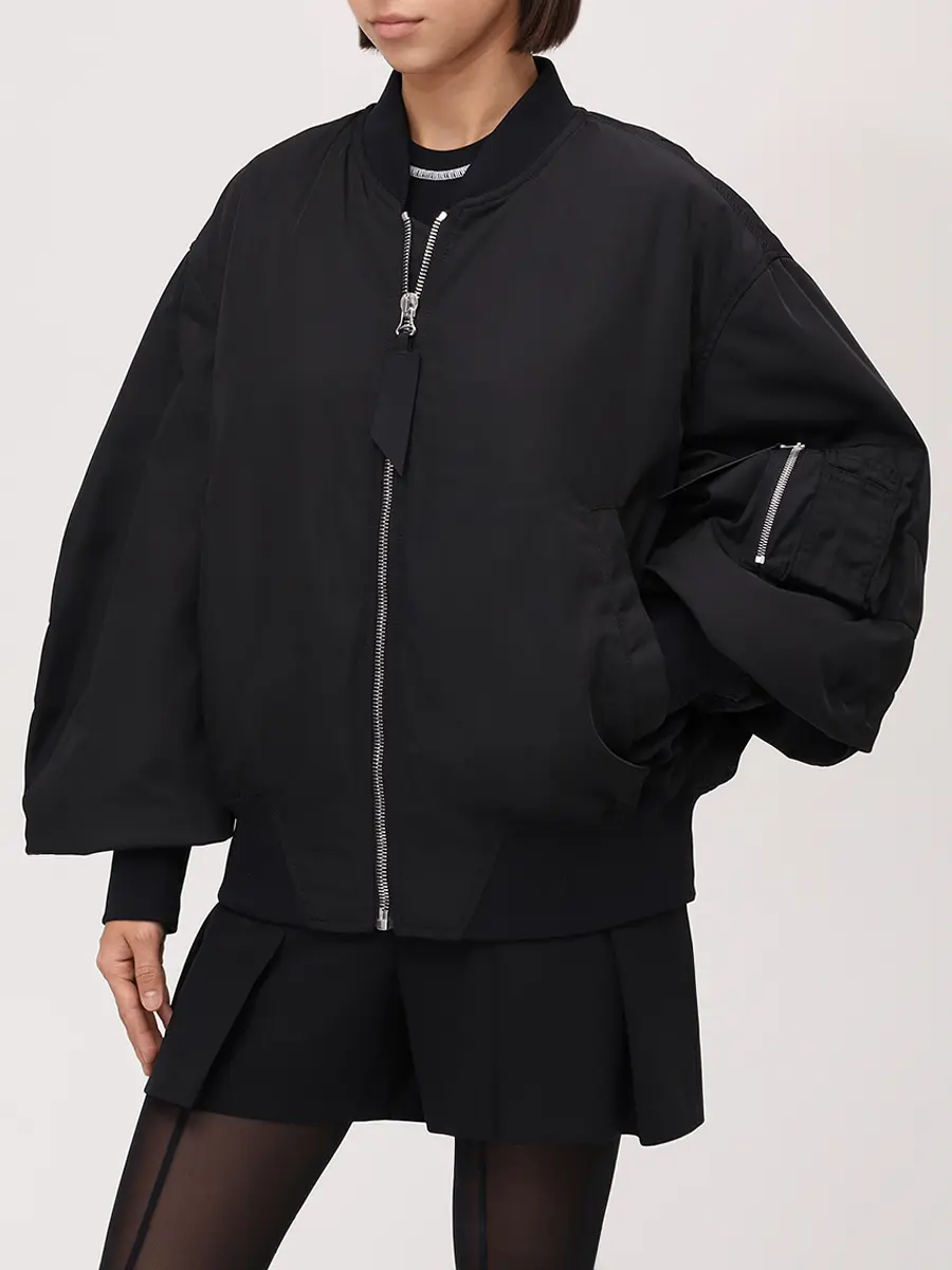 Бомбер однотонный