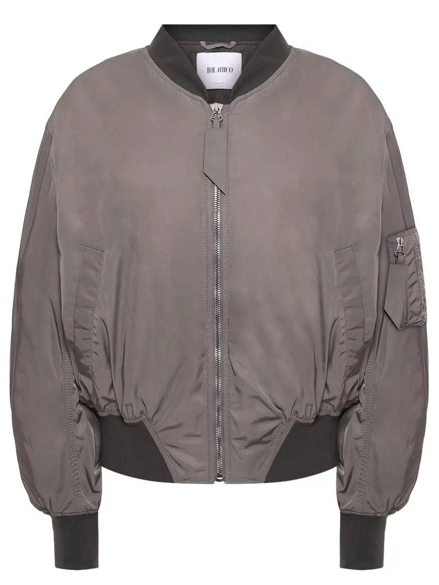 Бомбер однотонный