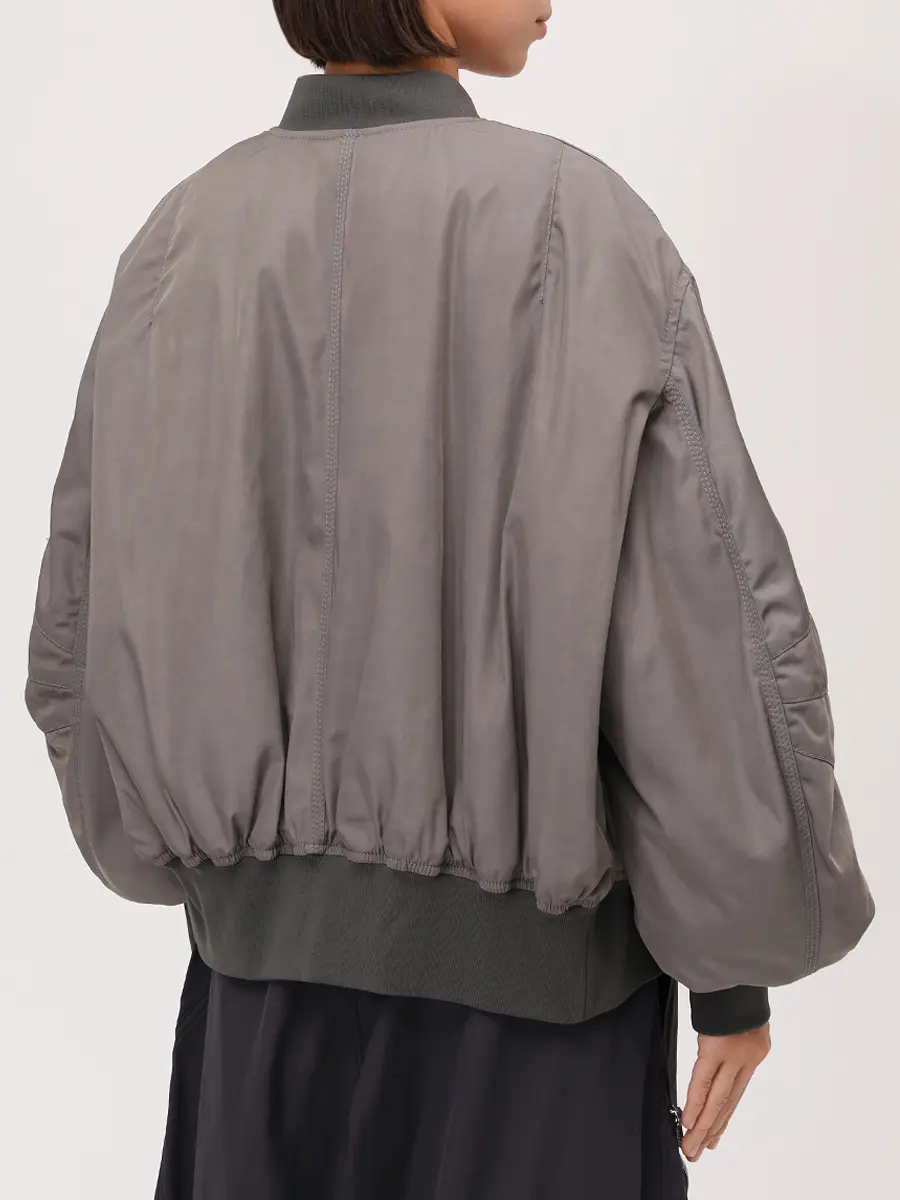 Бомбер однотонный