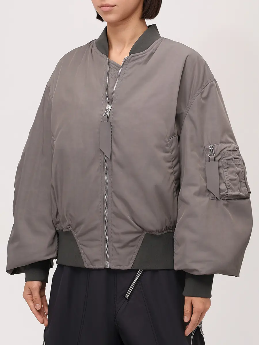 Бомбер однотонный