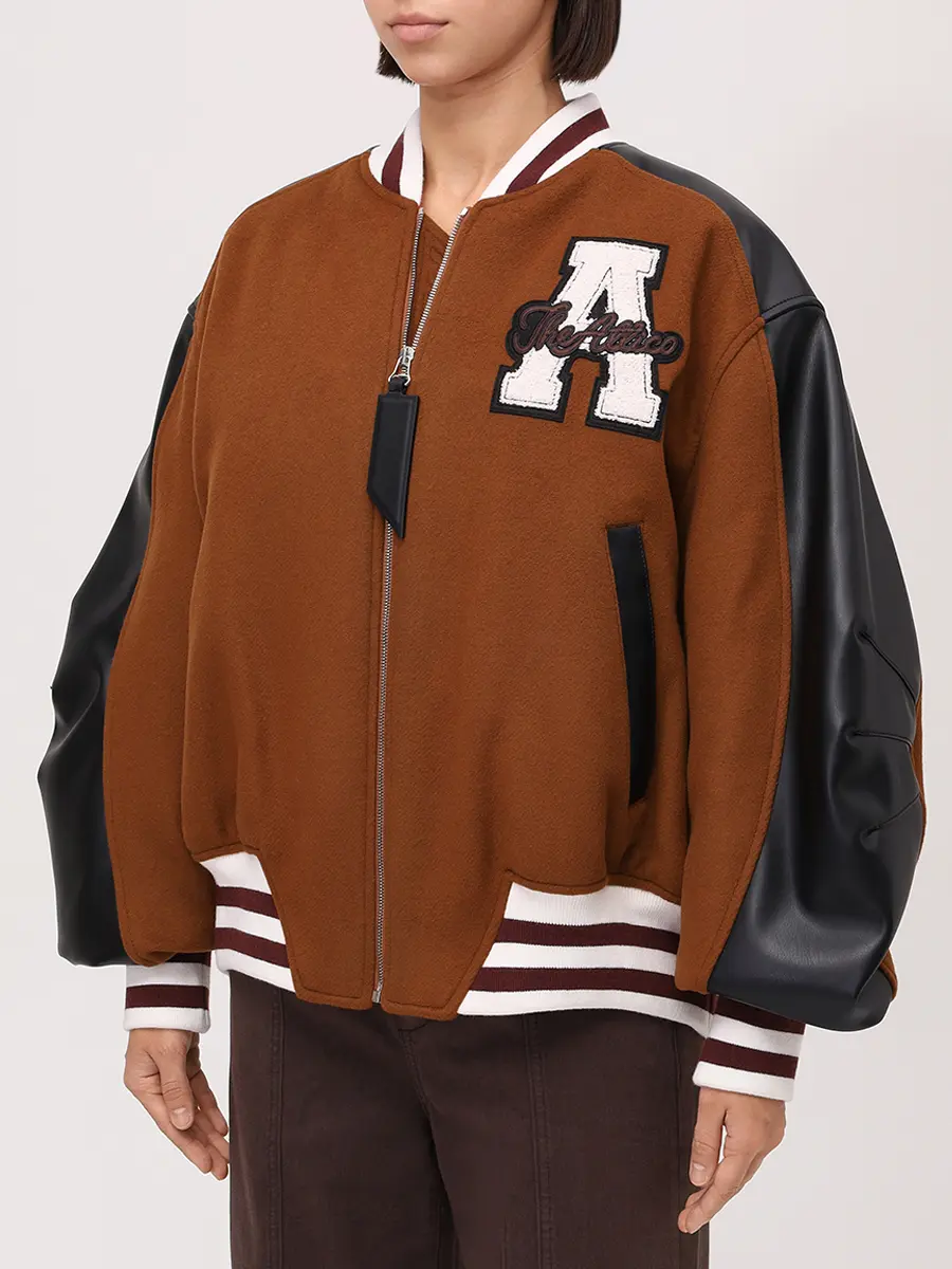 Бомбер комбинированный