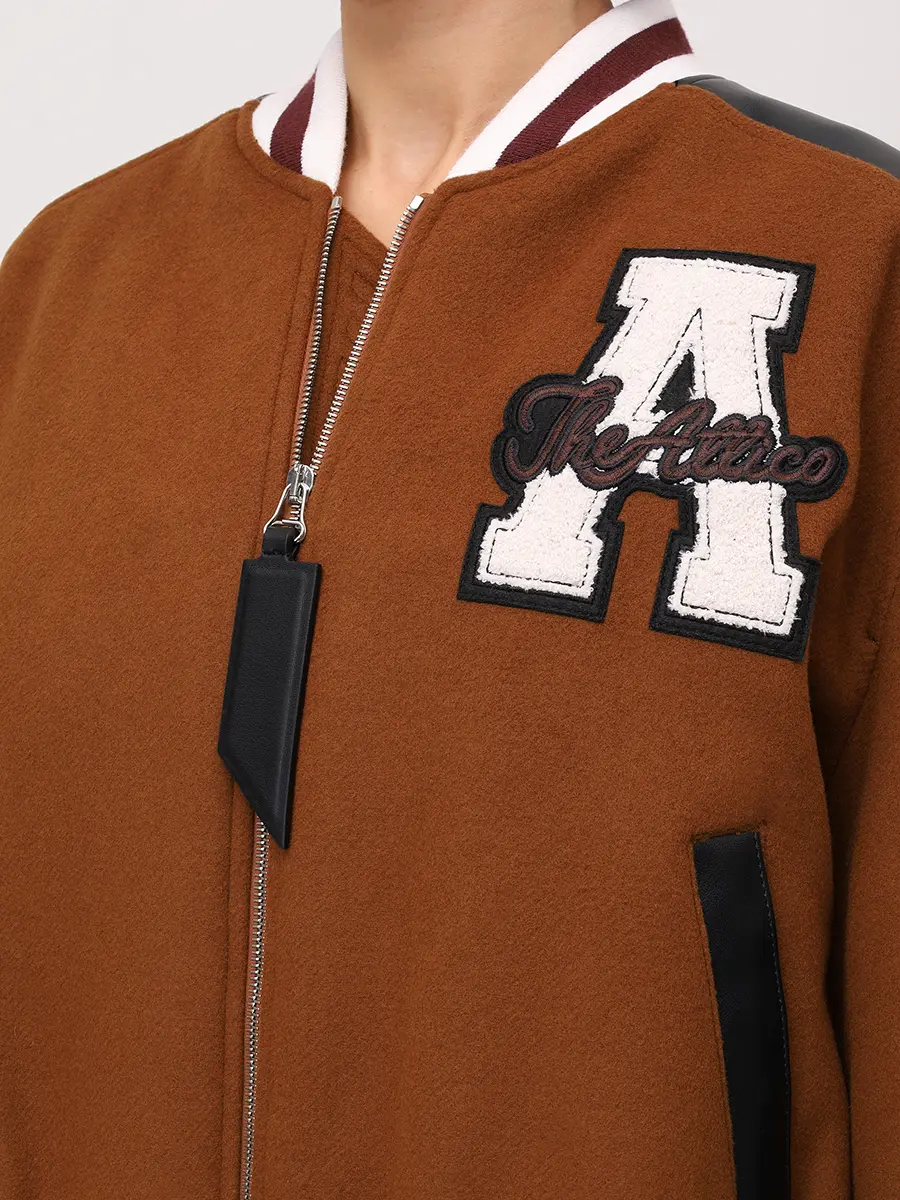 Бомбер комбинированный