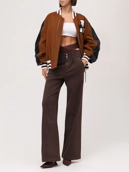 Бомбер комбинированный THEATTICO