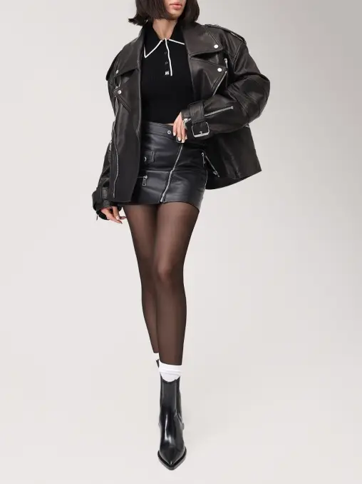 Куртка-косуха кожаная THEATTICO