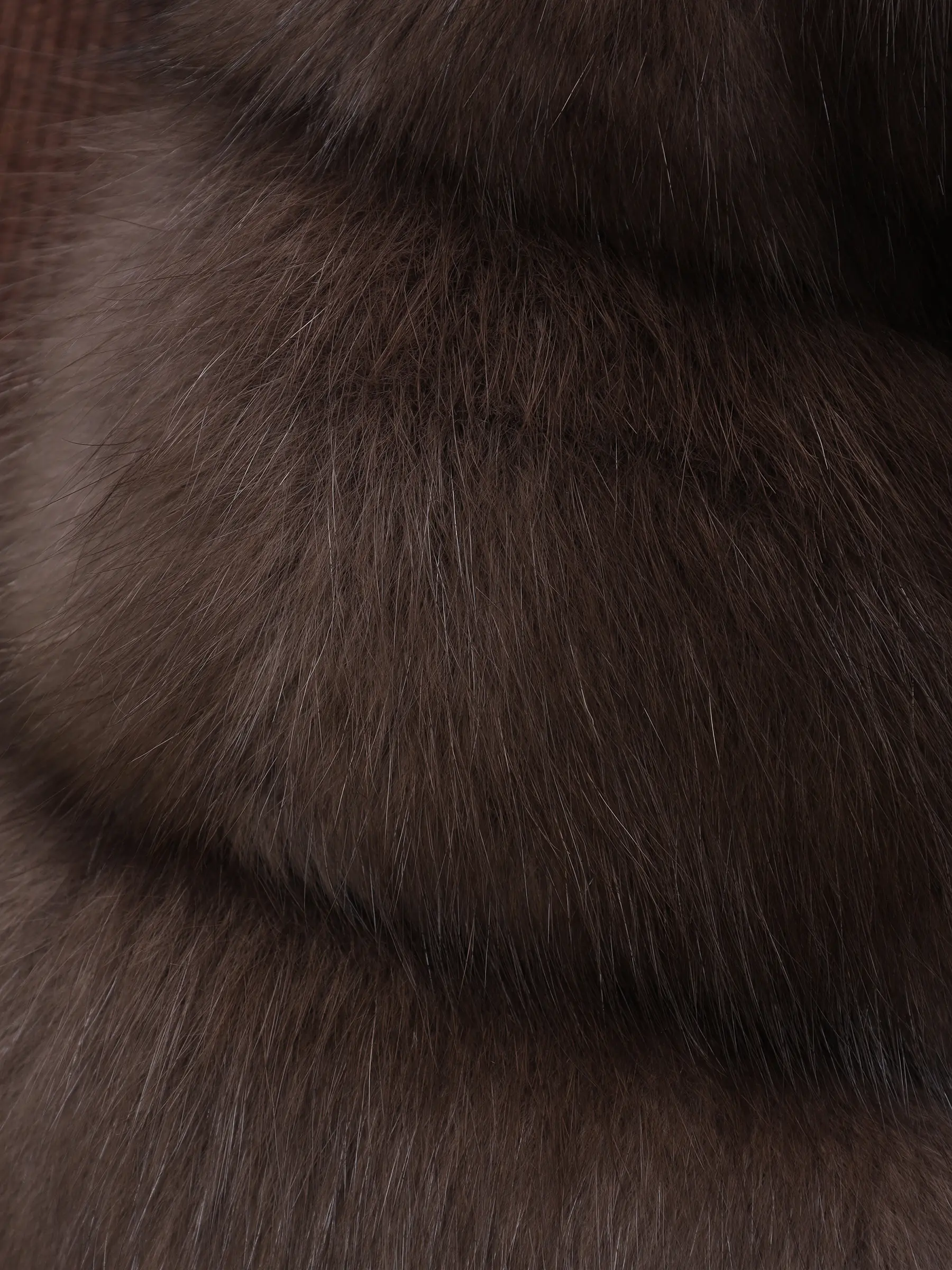 Пальто из кашемира и шерсти с мехом соболя