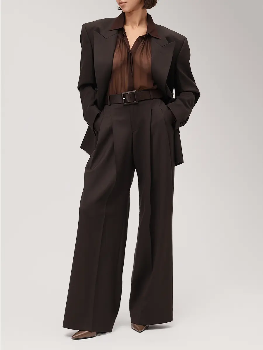 Брюки шерстяные