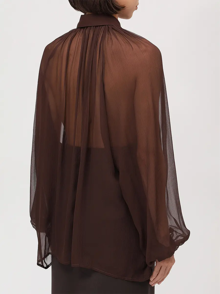 Блуза шелковая