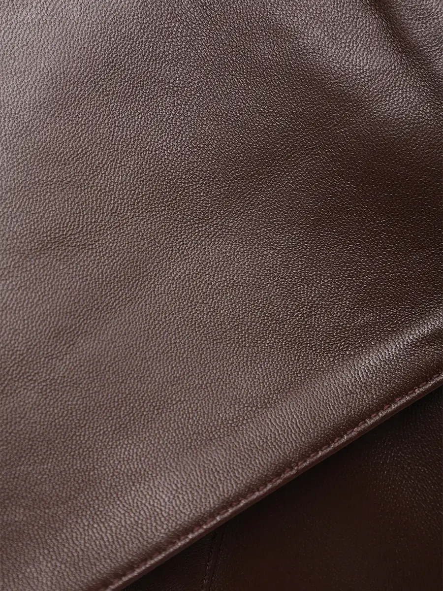 Куртка кожаная с горжеткой