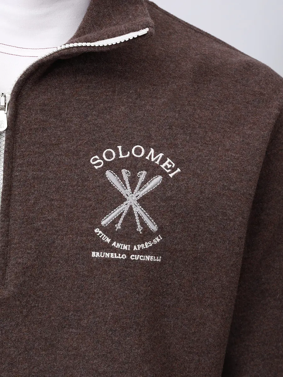 Анорак из кашемира и хлопка