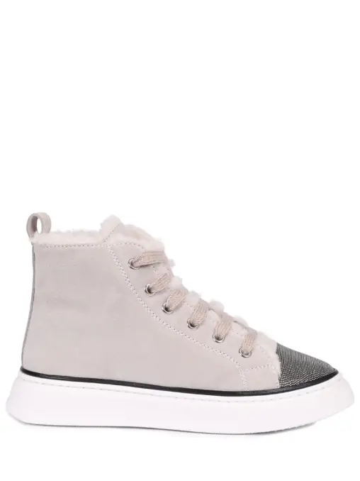 Кеды замшевые на меху BRUNELLO CUCINELLI