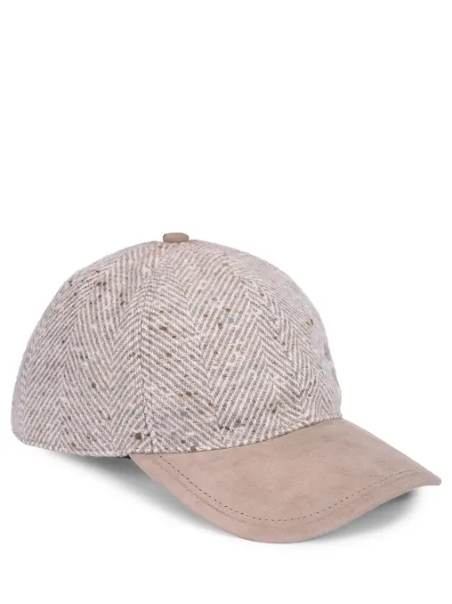 Бейсболка из кашемира и замши BRETT JOHNSON