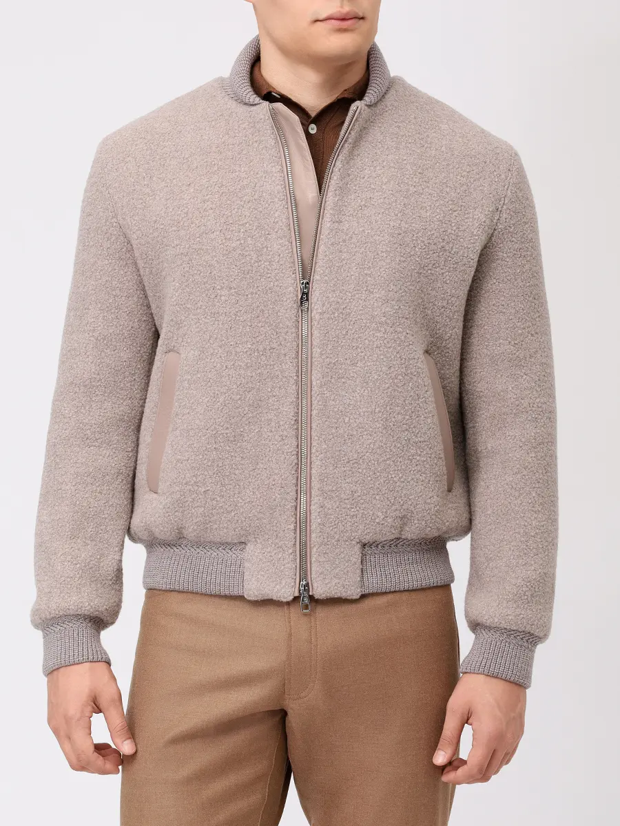 Бомбер шерстяной