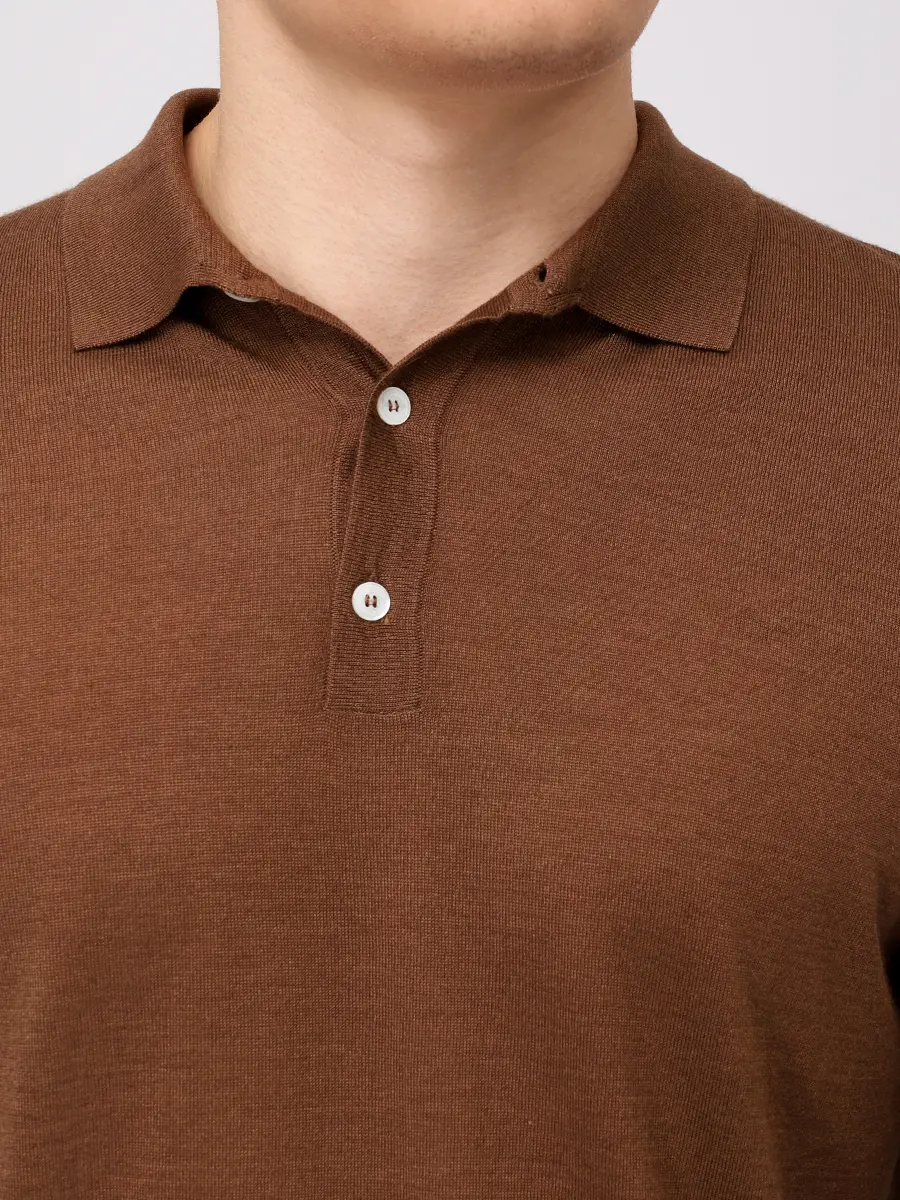 Поло из кашемира и шелка