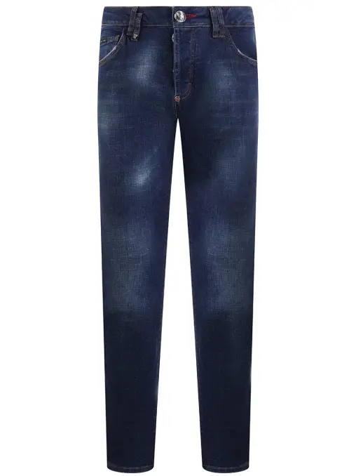 Джинсы Slim Fit хлопковые PHILIPP PLEIN