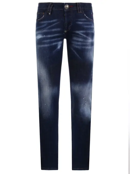 Джинсы Slim Fit хлопковые PHILIPP PLEIN