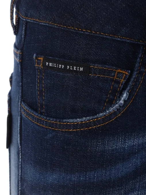 Джинсы Slim Fit хлопковые PHILIPP PLEIN