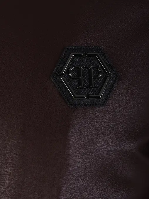 Бомбер кожаный PHILIPP PLEIN
