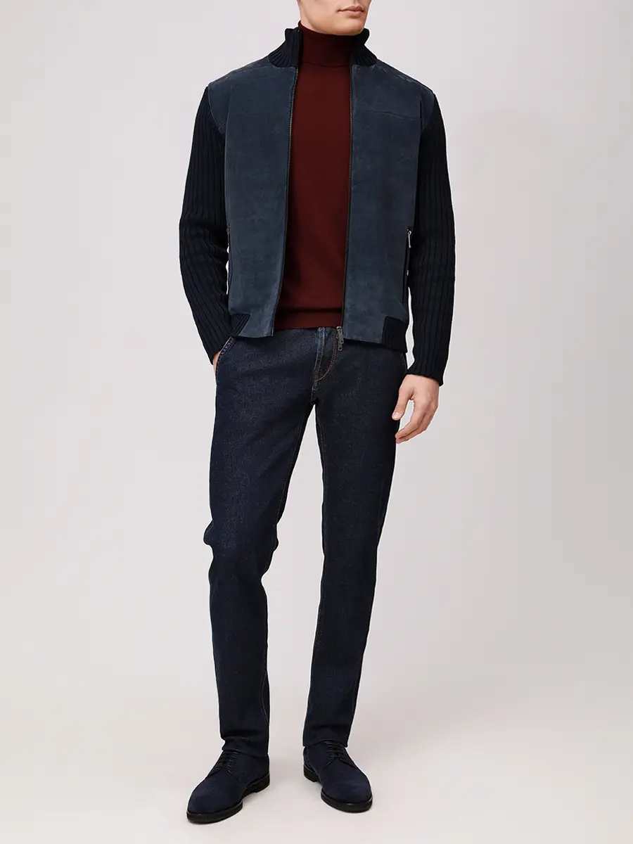 Кардиган комбинированный