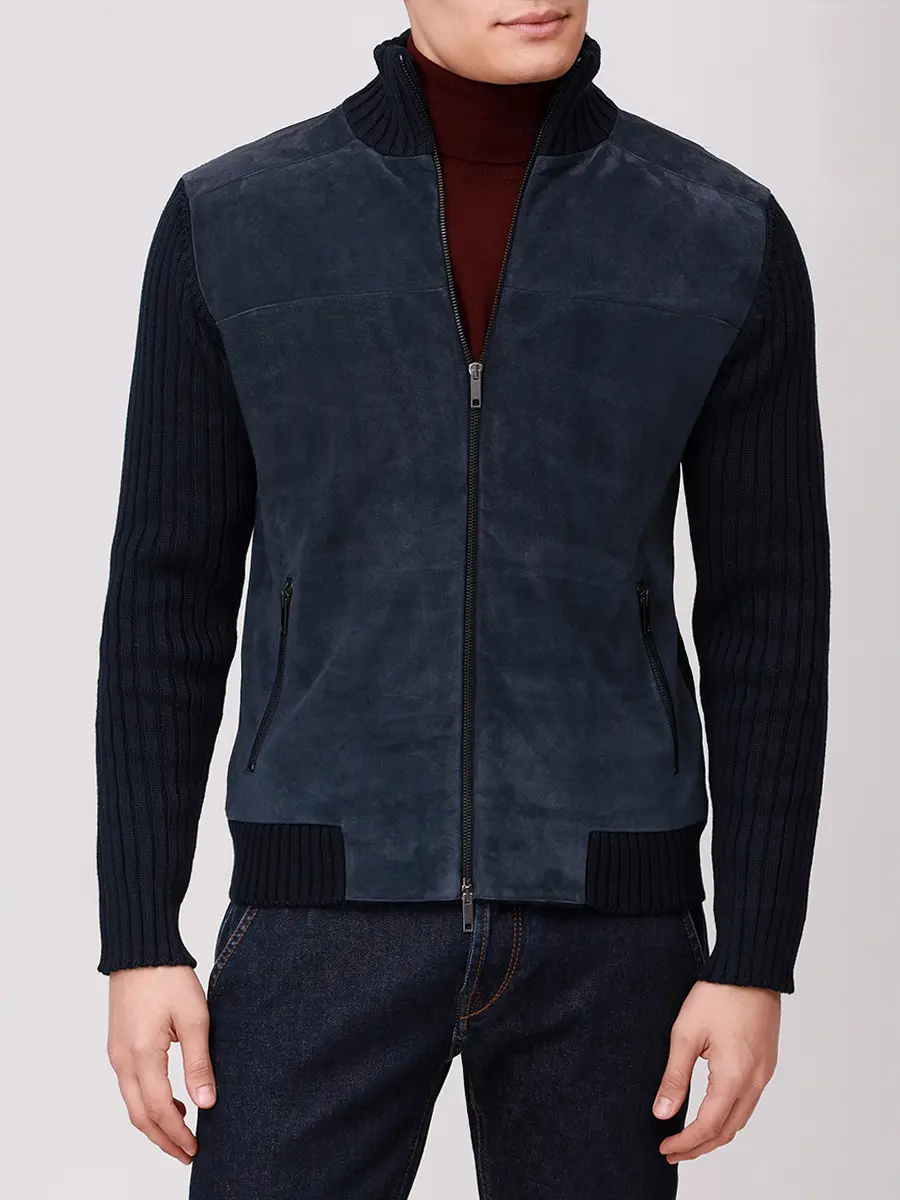 Кардиган комбинированный