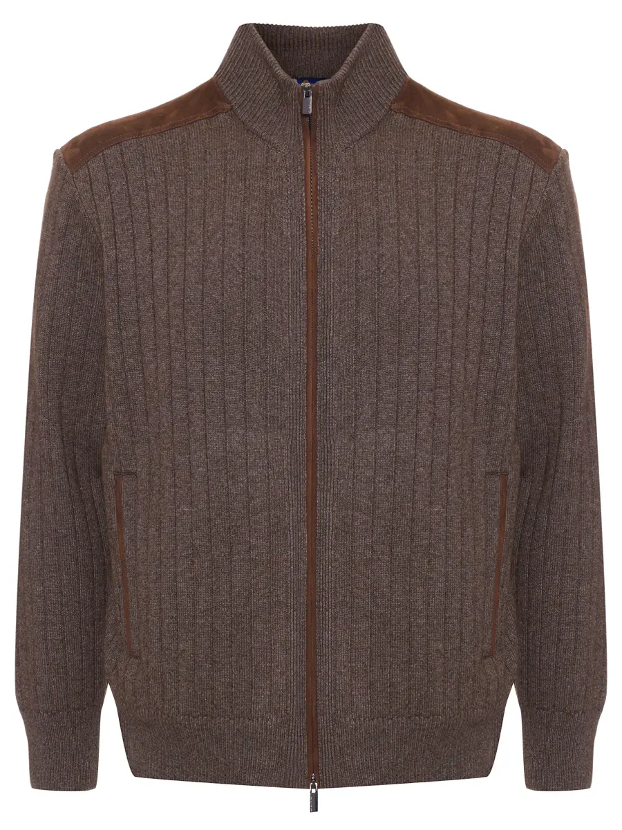 Кардиган из шерсти и вискозы