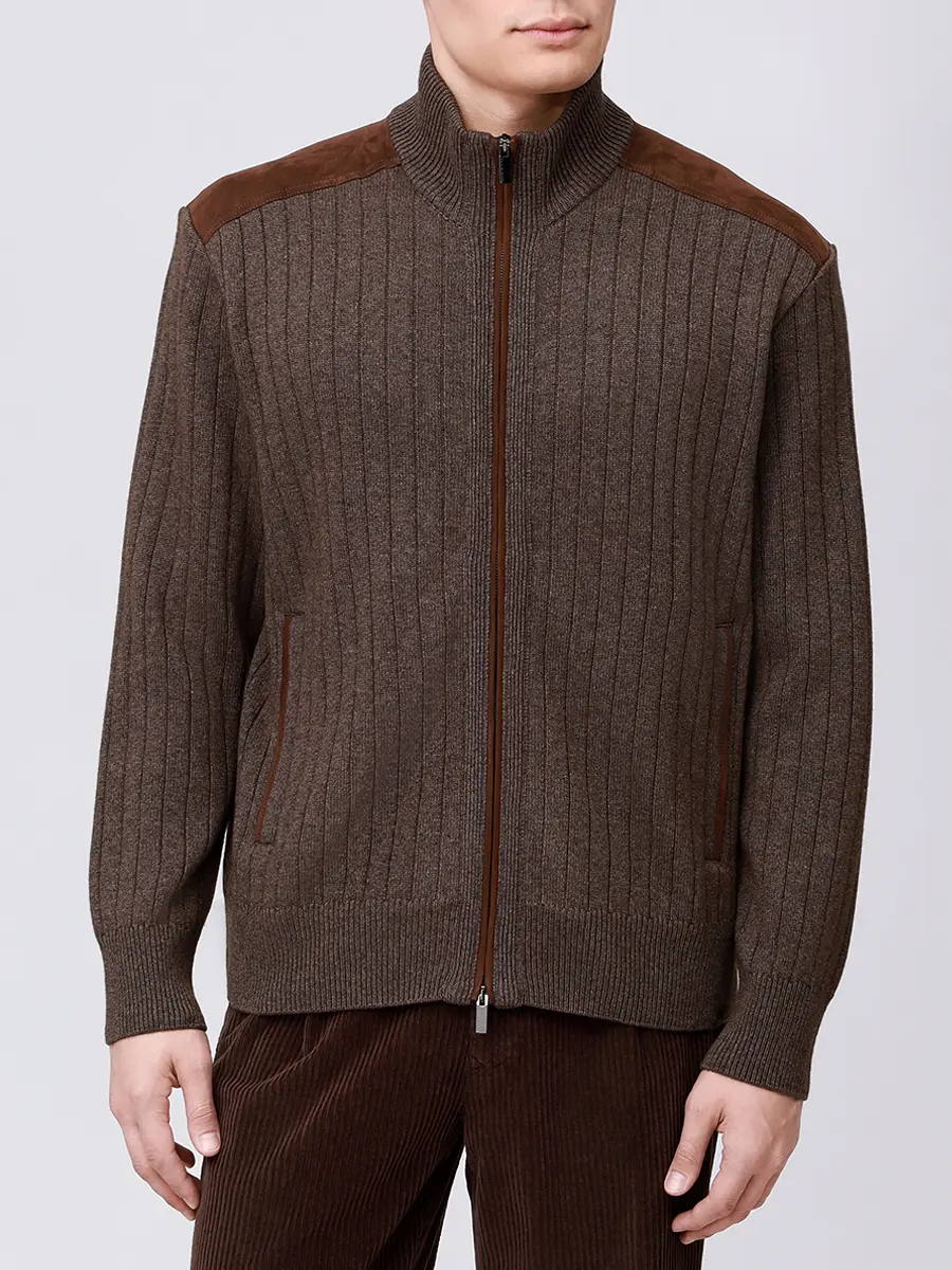 Кардиган из шерсти и вискозы