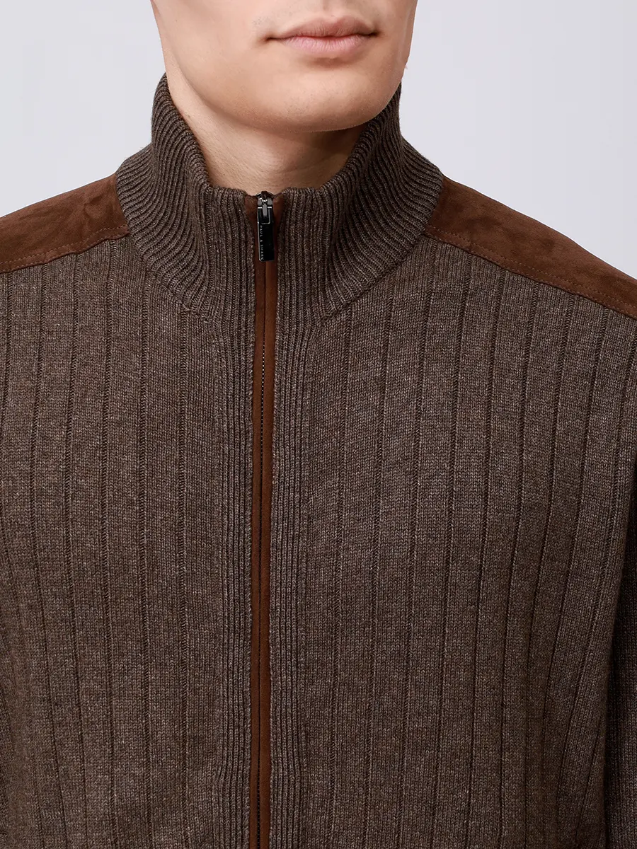 Кардиган из шерсти и вискозы